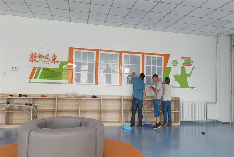 甘肃财贸学院校园文化二期项目施工举行中